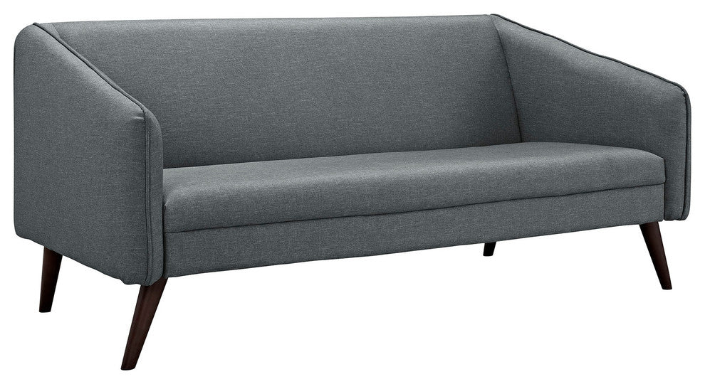 Modern Gray Slide Upholstered Sofa