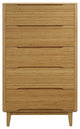 Currant Five Drawer Chest, Caramelized