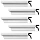 Cornice White Strasbourg Design 5 Pieces Totaling 480" Length