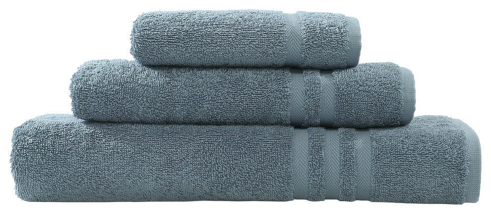 Denzi Towel Set, Denzi Blue, 3 Piece