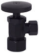 Faucet Kit - 5/8" Od X 3/8" Od X 20" Bullnose In Oil Rubbed Bronze, Powder Coated Flat Black