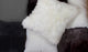 100% Sheepskin Nelson Pillow, Gray, 18"x18"