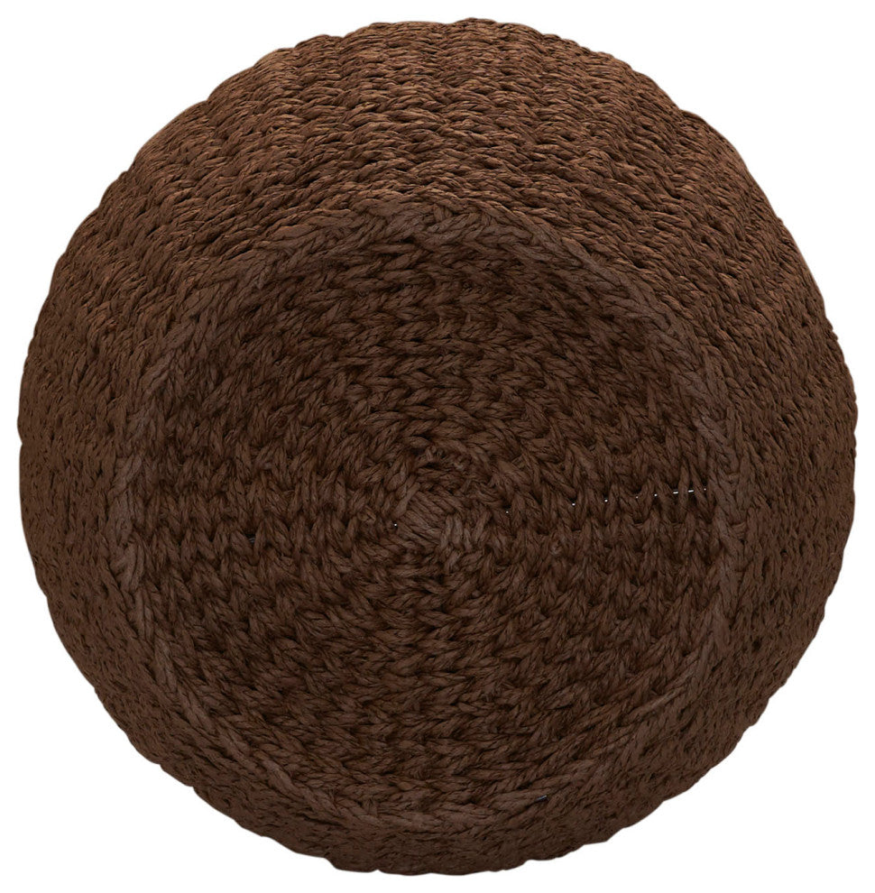 Handwoven Paper Rope Barrel Wicker Storage Basket Side Table