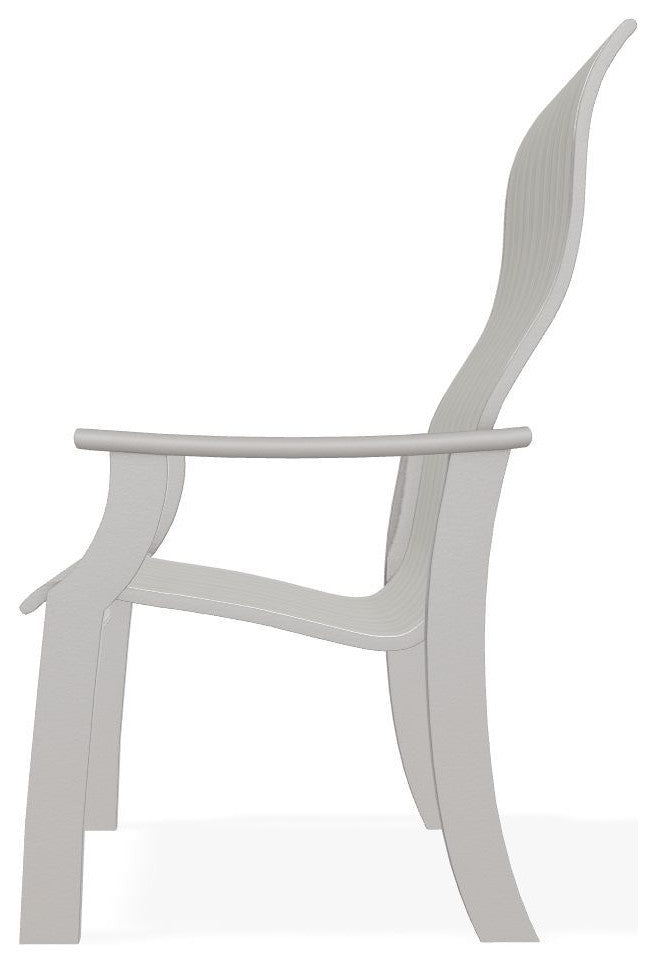 St. Catherine Sling Outdoor Armchair, Harbor/Warm Gray