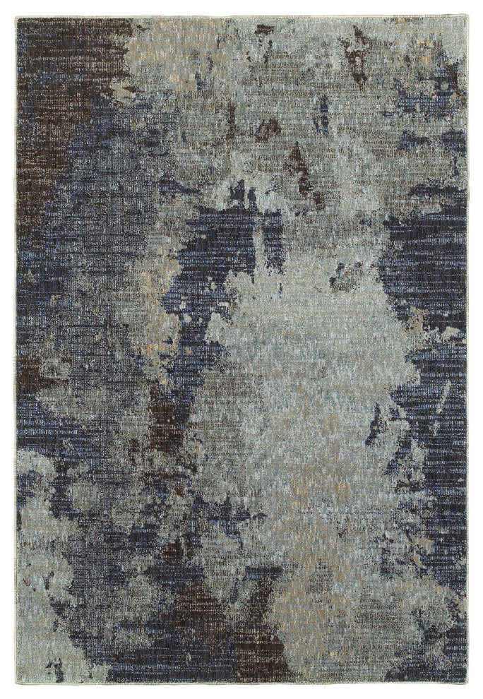 Oriental Weavers Evolution Navy/ Blue Abstract Indoor Area Rug 10'X13'2"