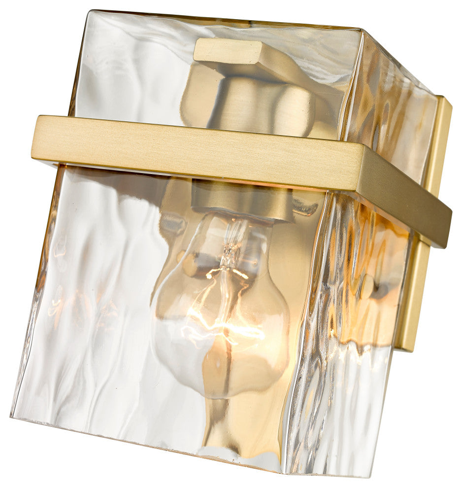 Zlite 1938-1S-MGLD 1-Light Wall Sconce, Clear