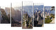 Zhangjiajie National Forest Park, Landscape Canvas Art Print, 60"x32", 5 Panels