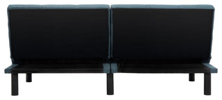 Safavieh Astoria Foldable Futon Bed, Navy/Black