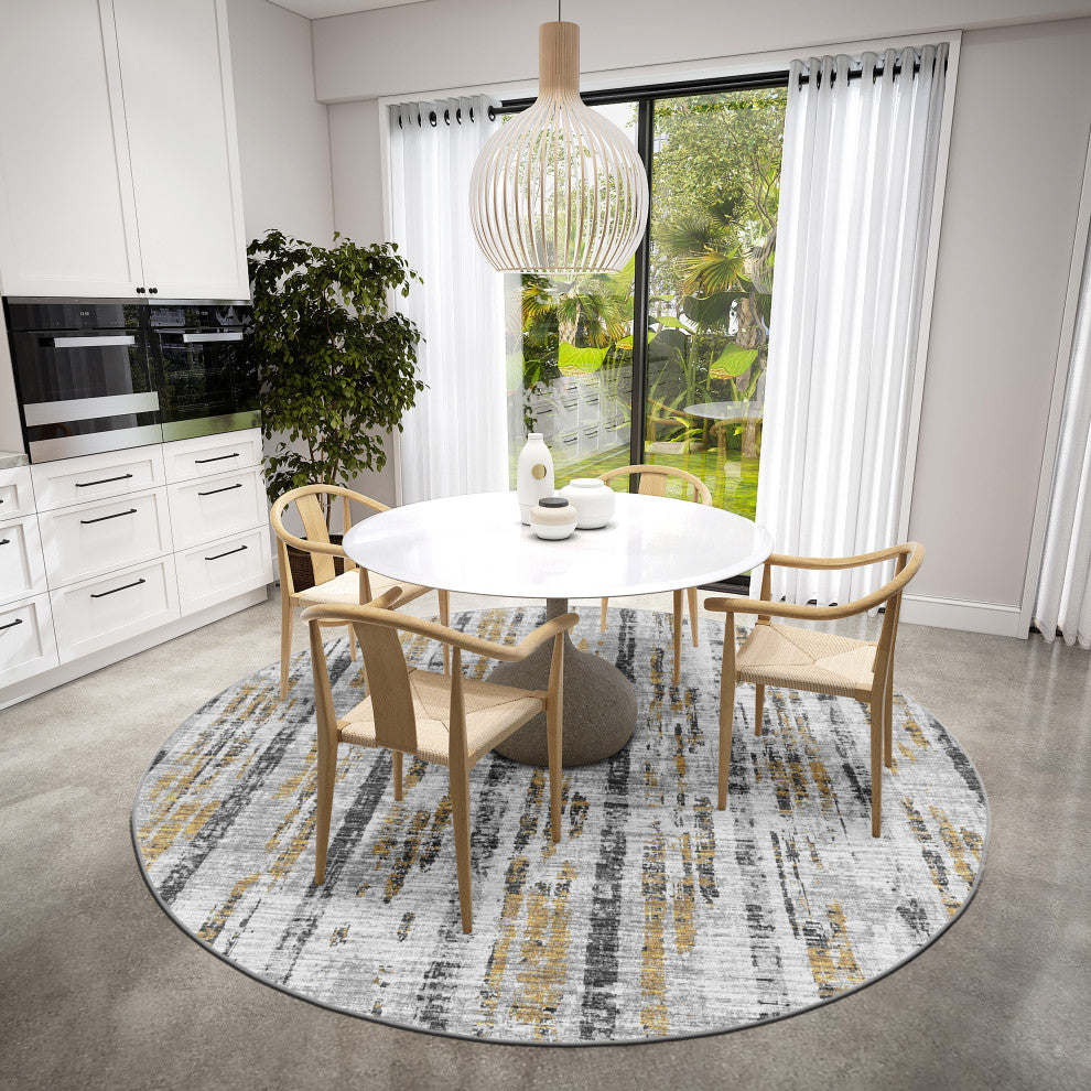 Dalyn Winslow WL6 Gray 6'x6' Round Rug
