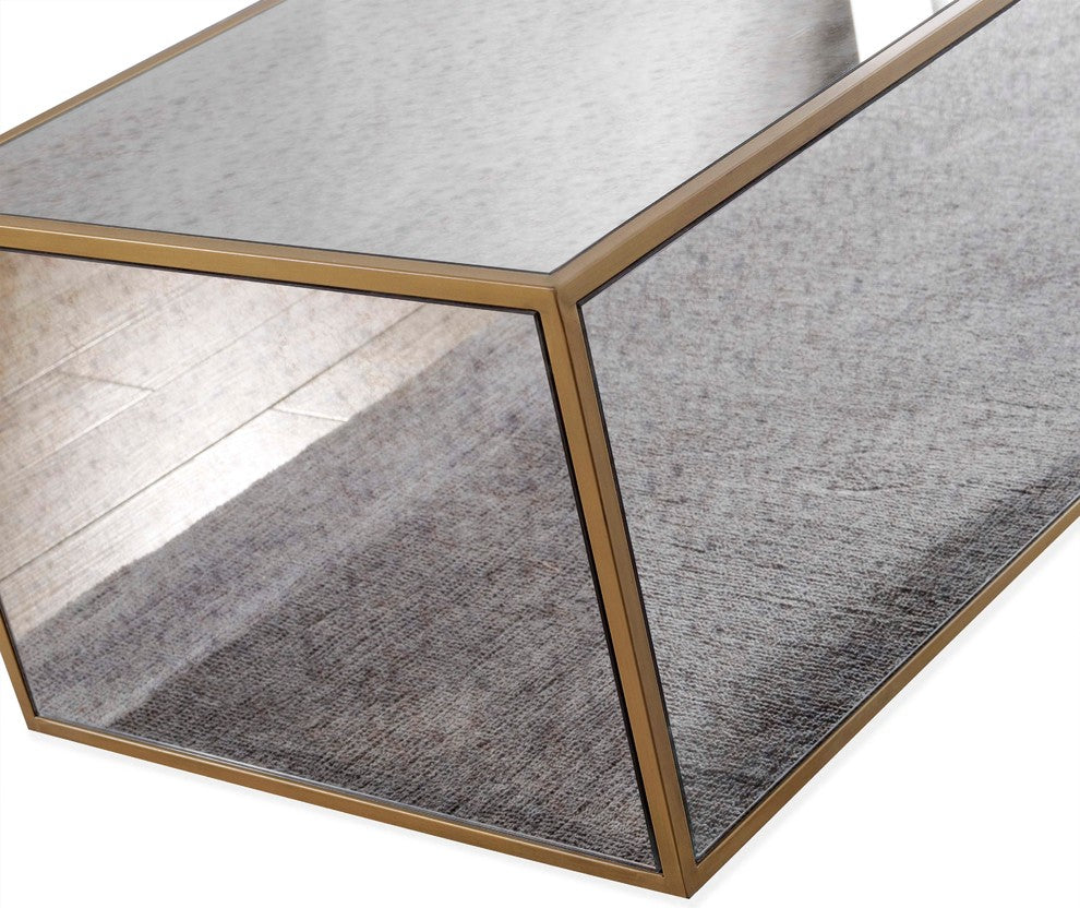 TOV Furniture Lana Mirrored Coffee Table