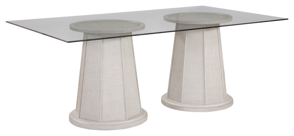 Korey Rectangular Dining Table - White Wash Mindi