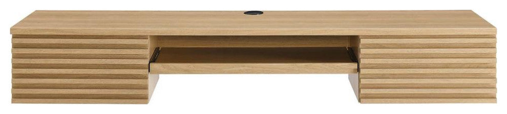 Render Wall Mount Wood Office Desk