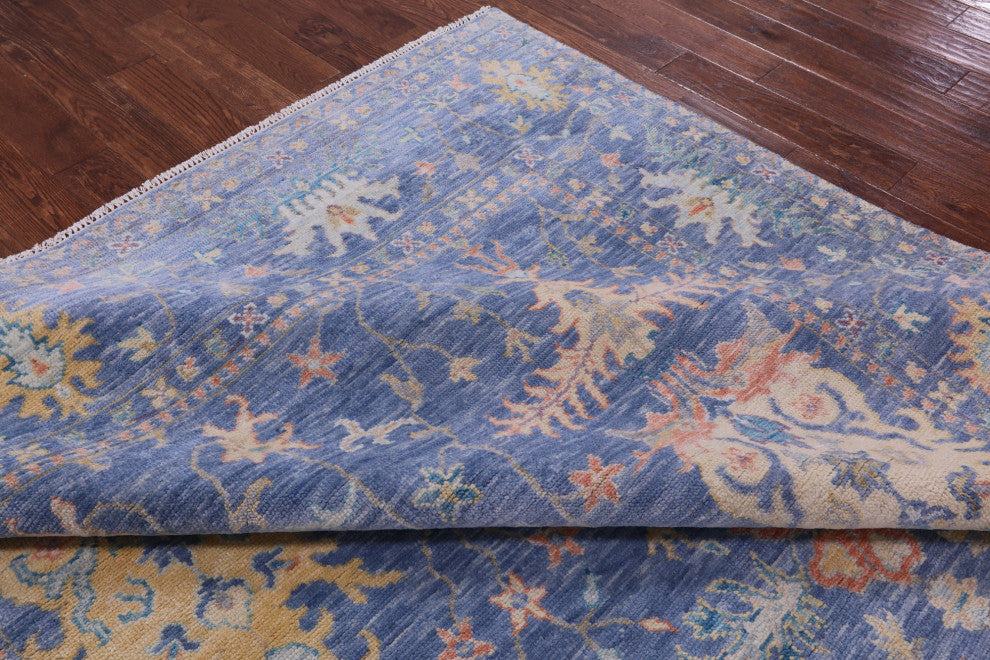 Turkish Oushak Hand-Knotted Rug 8' 11" X 12' 4" - Q15593