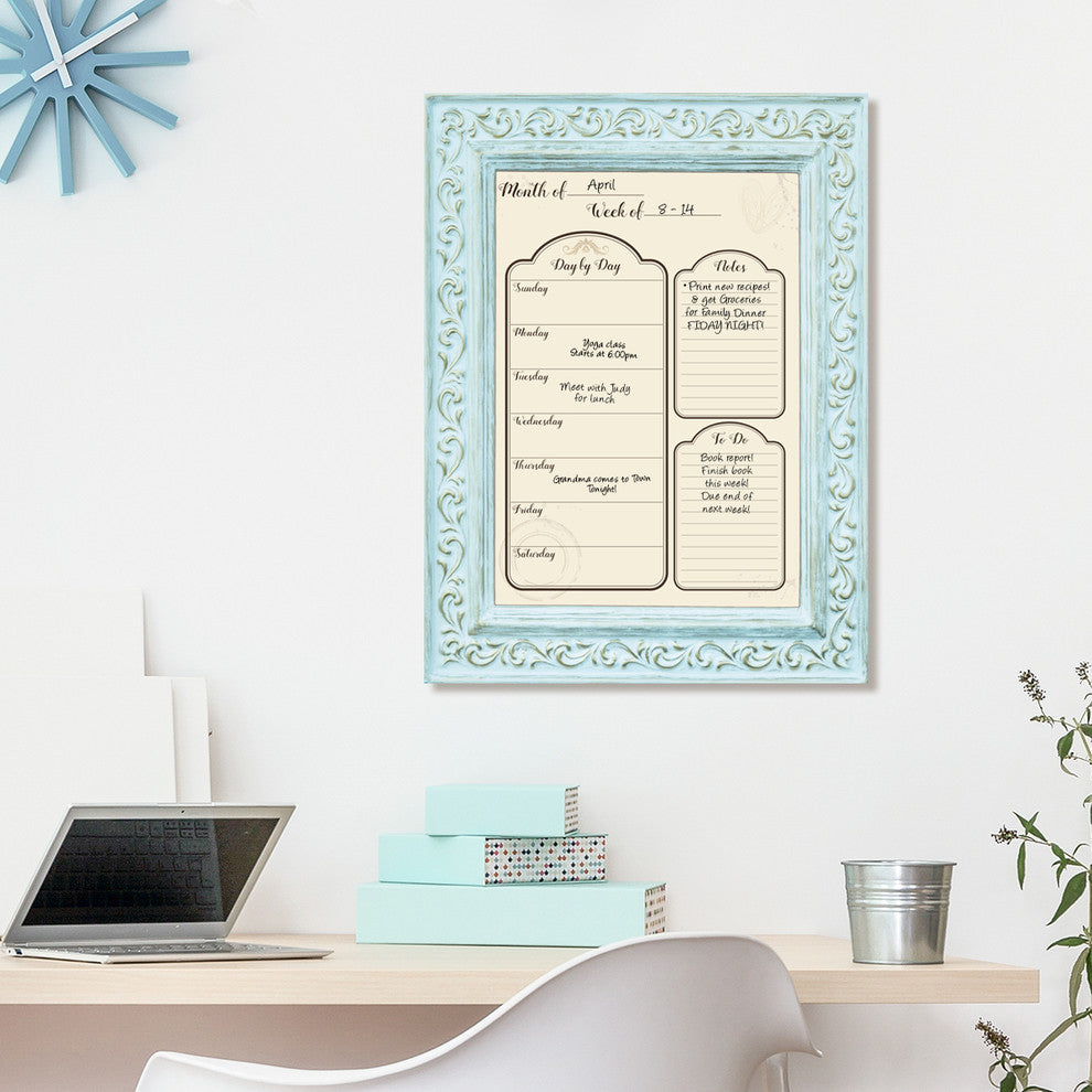 R2H Methods ''Socialite'' Dry Erase Weekly Calendar on ArtPlexi, 30"x20"