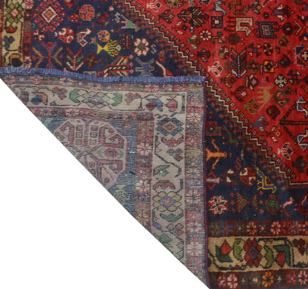 Fine Vintage Distressed Hester Red Rug