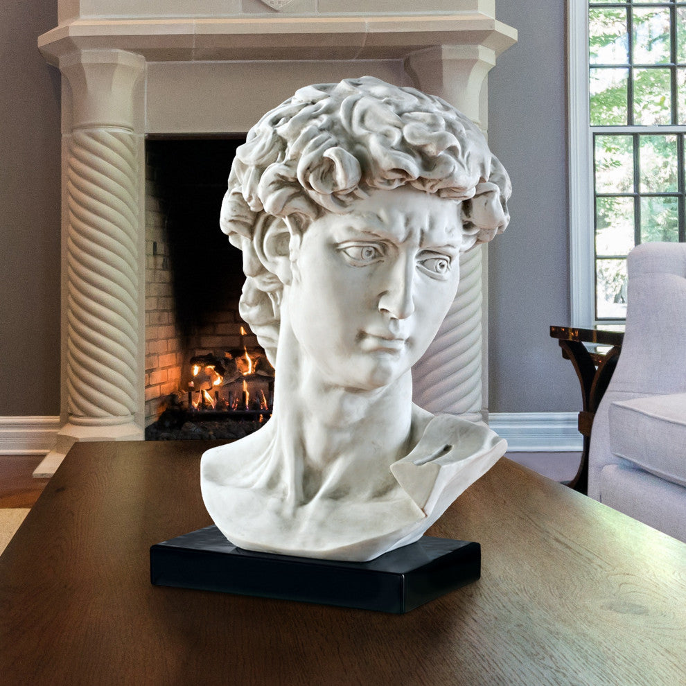 Bust of Michelangelo''s David Statue