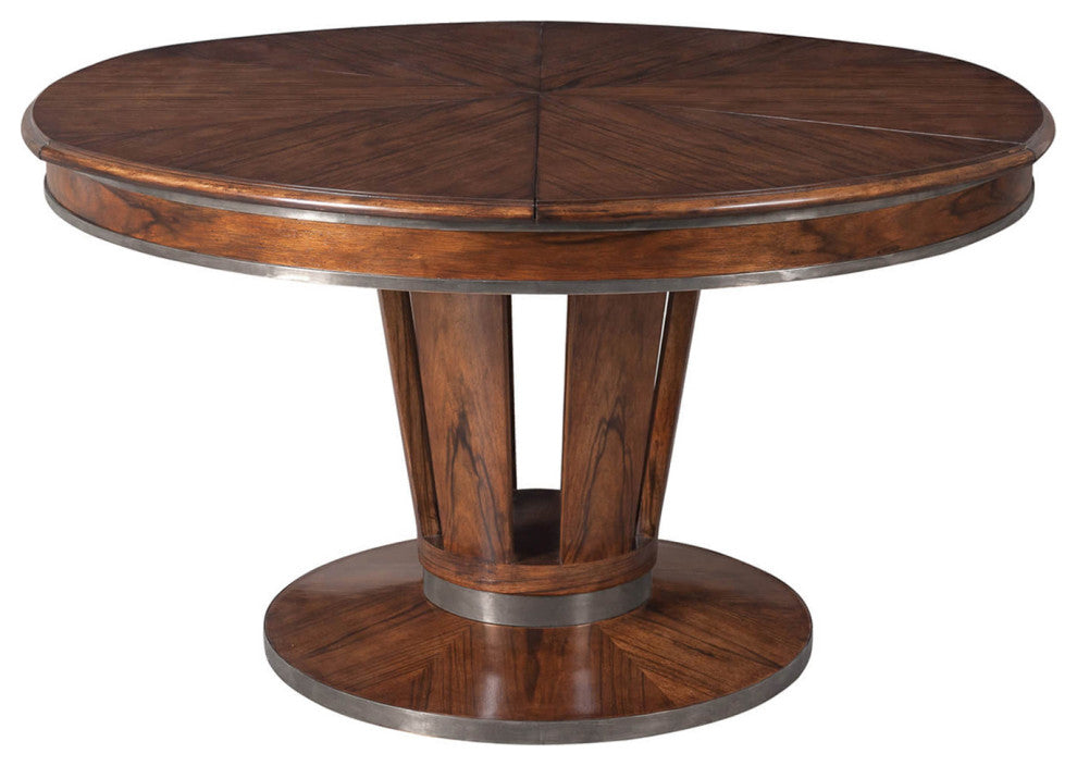 Art Deco Style Round Extending Dining Table