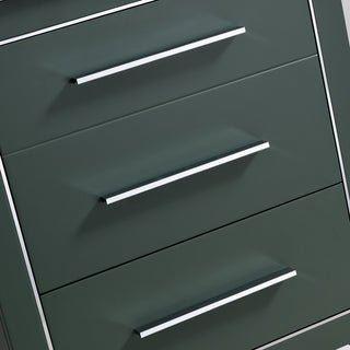 Sherwood 24" Single Vanity Set, Olive, Chrome Trim, Floating Only