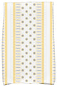 18x30" Comb Dot Stripe Print Hand Towels, Gray