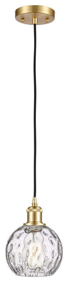 Innovations 516-1P-SG-G1215-6-LED 1-Light Mini Pendant, Satin Gold