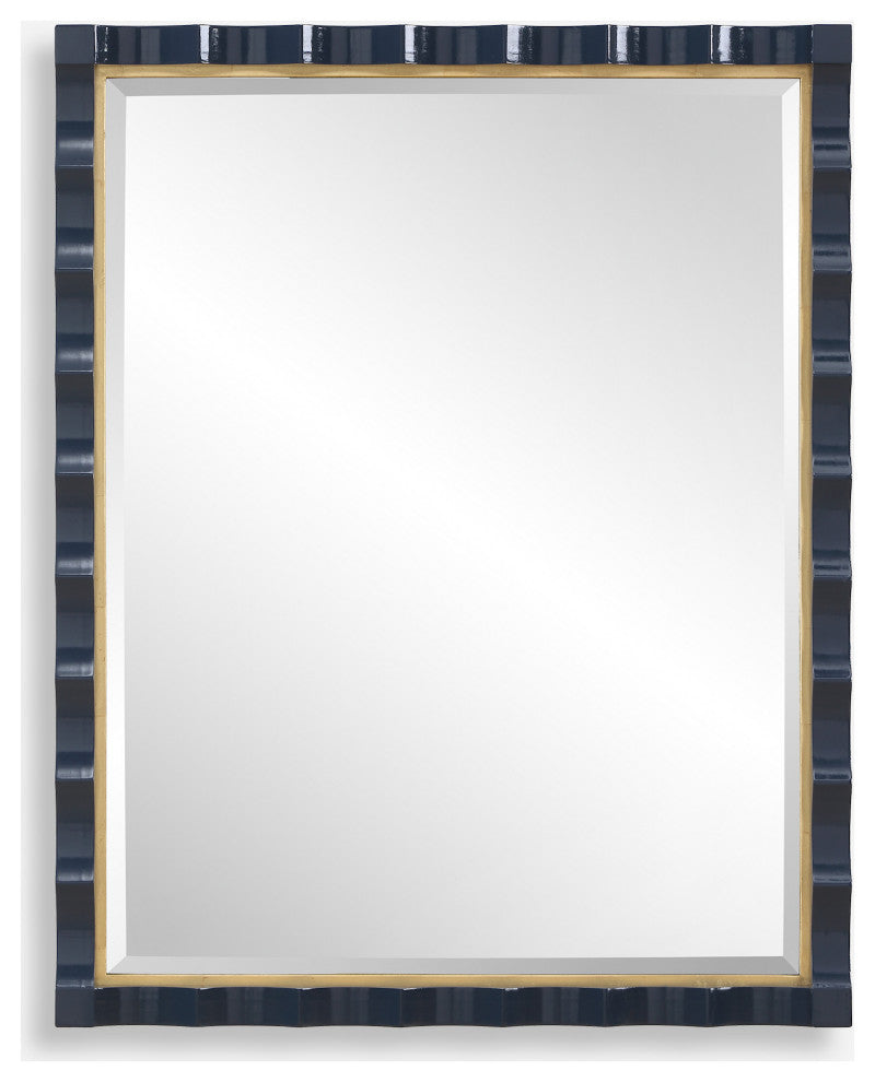 Uttermost 08207 Gulf 31"W x 39"H Rectangular Beveled Accent - Blue