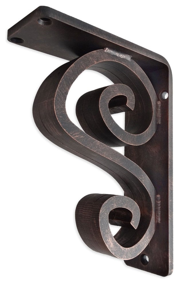 Arts n Crafts Iron Corbel 2", Aged Pewter, 6"x8"