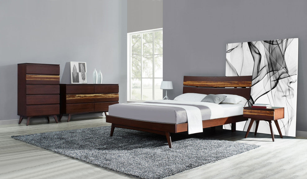 Azara Five Drawer Chest, Sable