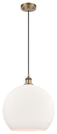 Innovations 516-1P-BB-G121-14-LED 1-Light Pendant, Brushed Brass
