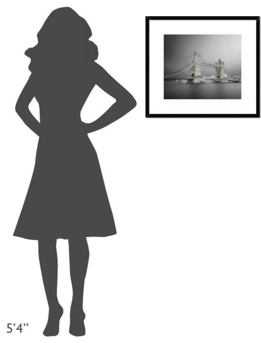 "Tower Bridge" Framed Digital Print by Ahmed Thabet, 24x21"