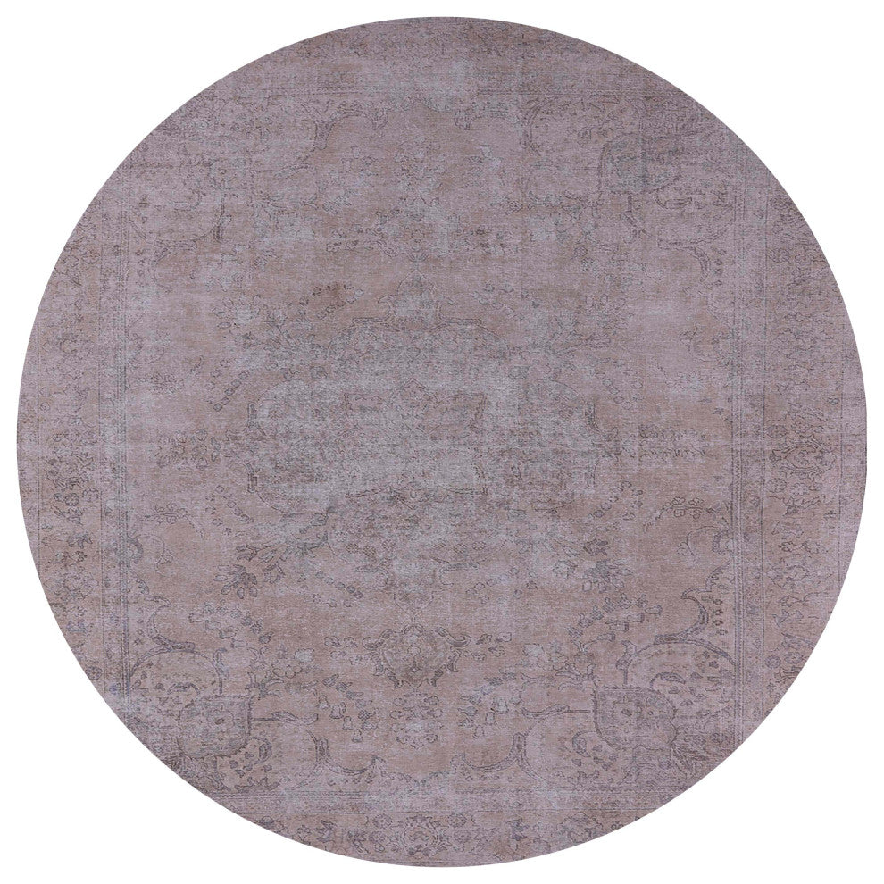 Ahgly Company Indoor Round Mid-Century Modern Area Rugs, 7' Round