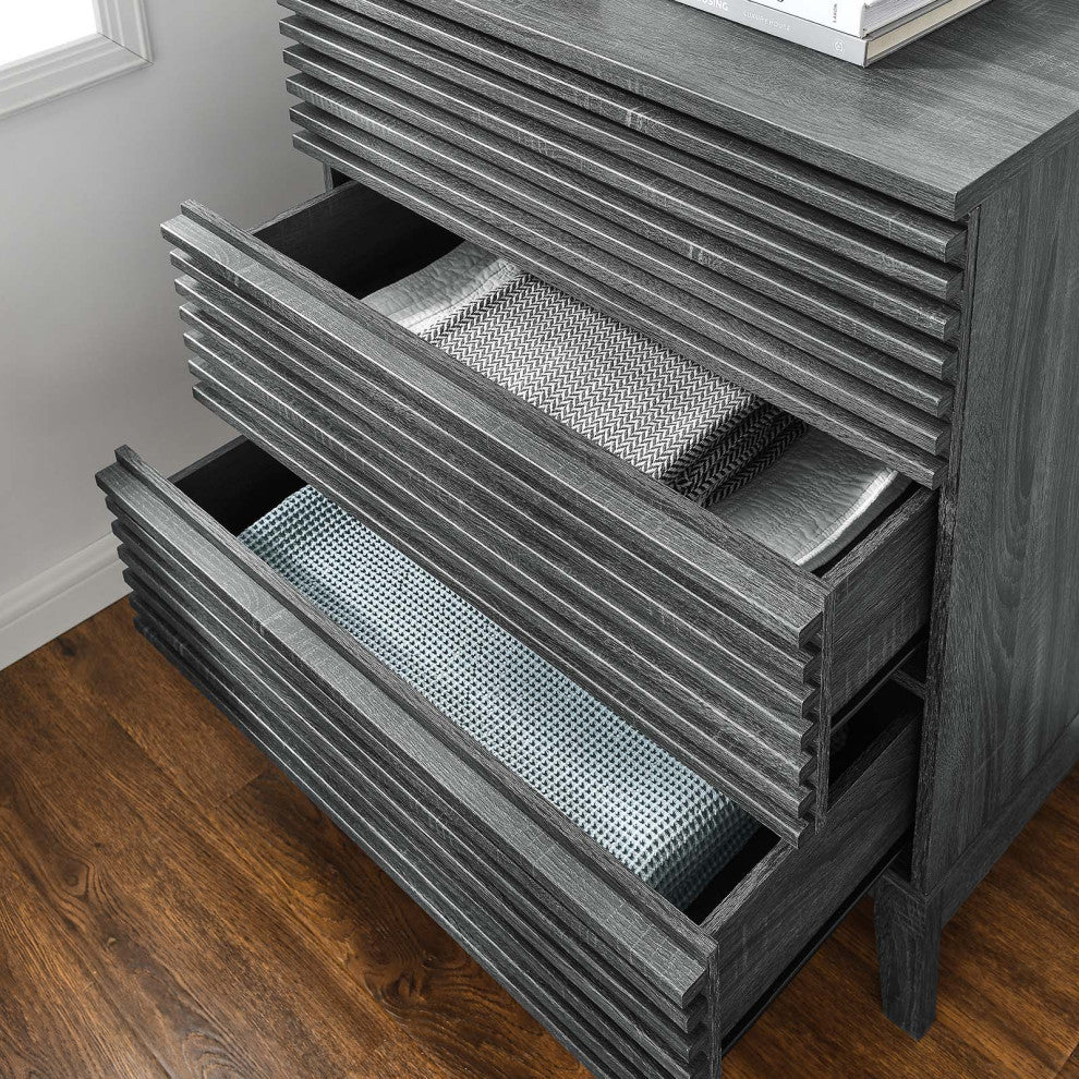 Render 3-Drawer Bachelor's Chest, Charcoal