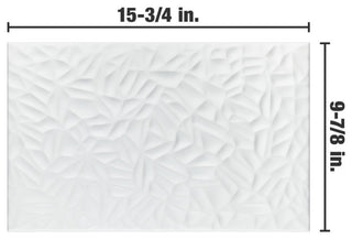 More Petal Matte White Ceramic Wall Tile