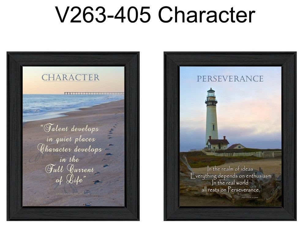 "Character" Collection By Trendy Decor4U, Printed Wall Art, Black Frame