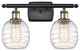 Innovations 516-2W-BAB-G1013 2-Light Bath Vanity Light, Black Antique Brass