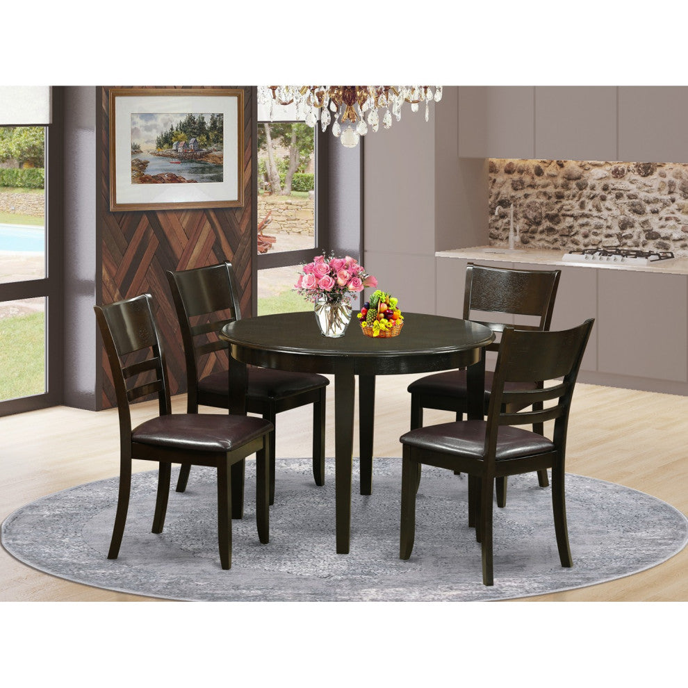 5 Pc Small Kitchen Table Set --Kitchen Dining Nook And 4 Kitchen Chairs