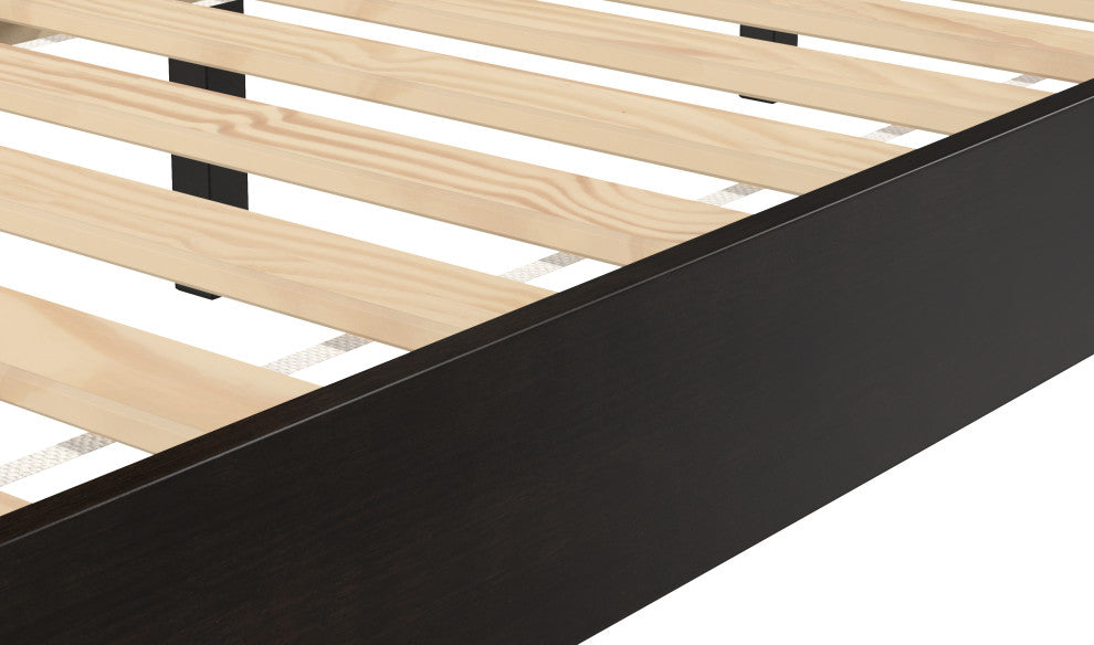 Nix Queen Platform Bed, Black