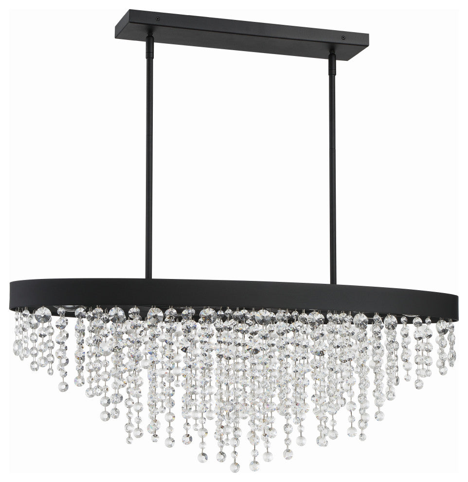 Winham 8-Light Black Forged Chandelier