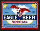 "Eagle Beer Special" Framed Canvas Giclee by Vintage Booze Labels, 32x25"