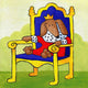 Marmont Hill, "Give a Dog a Throne" by Janet Nelson on Wrapped Canvas, 48x48