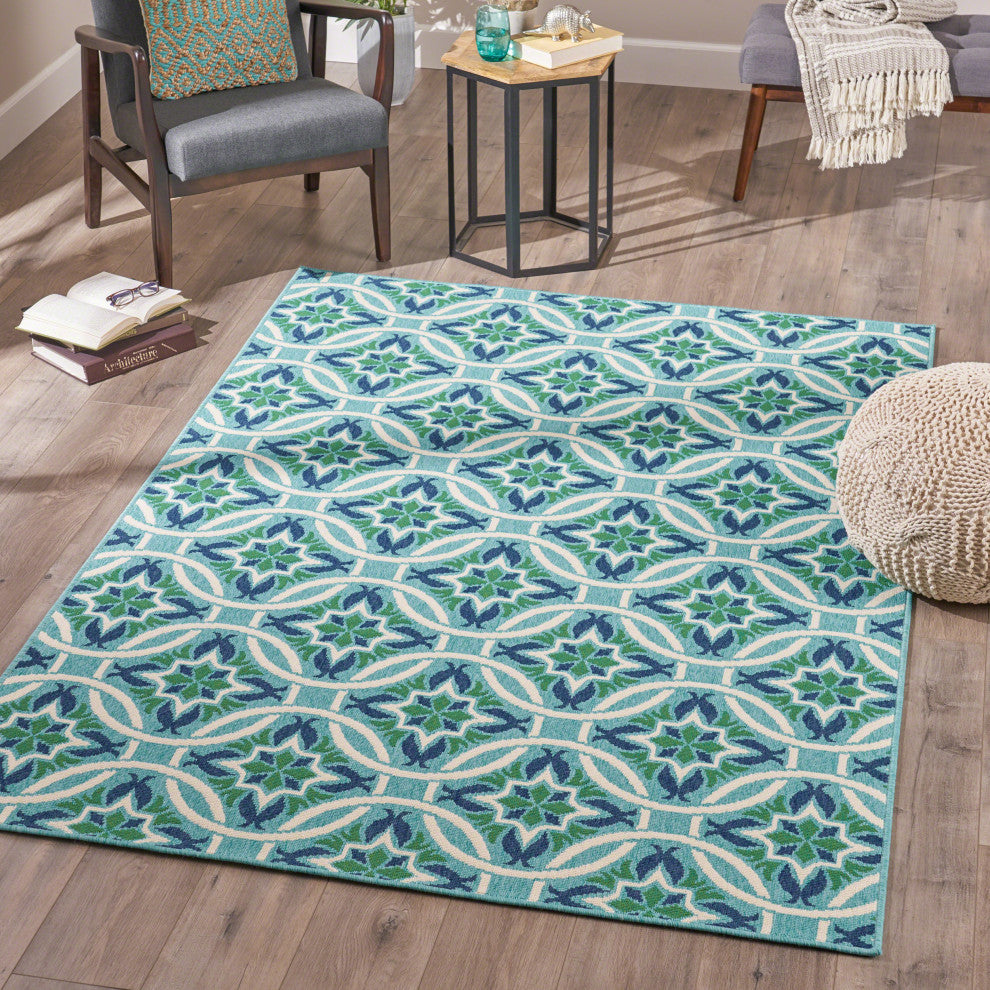 GDF Studio Jack Indoor Geometric Area Rug, 5'x8'