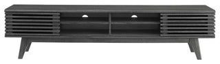 Render 70" Entertainment Center TV Stand, Charcoal