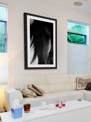 "Shadow Horse" Framed Art Print, 61x91 cm
