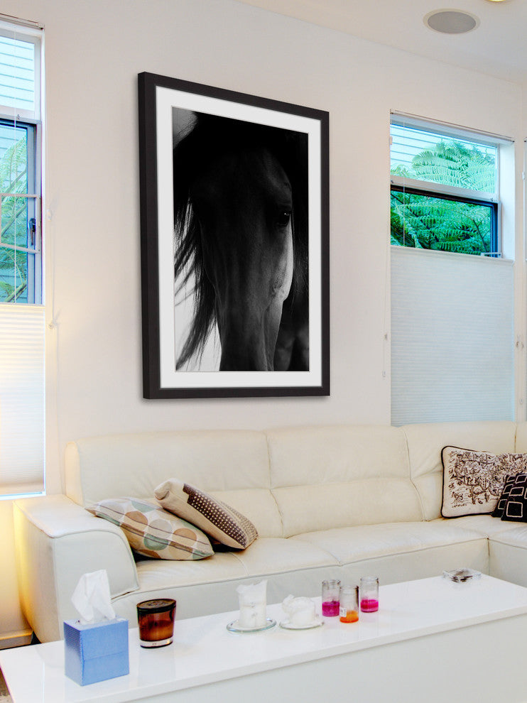 "Shadow Horse" Framed Art Print, 61x91 cm