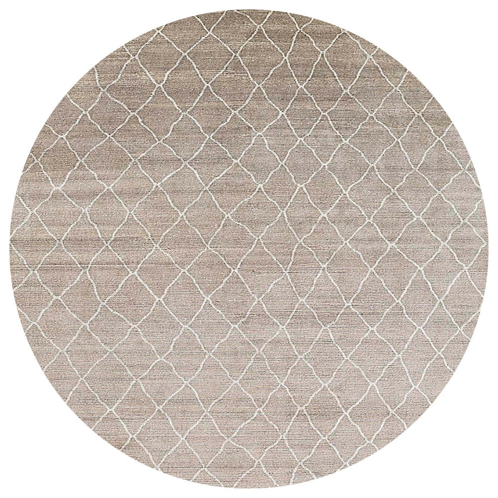 Ahgly Company Indoor Round Mid-Century Modern Area Rugs, 5' Round