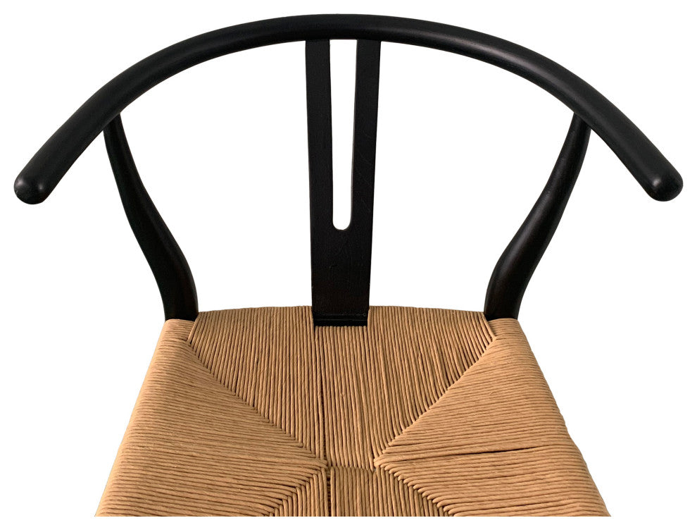 First of A Kind Ventana Barstool Black And Natural