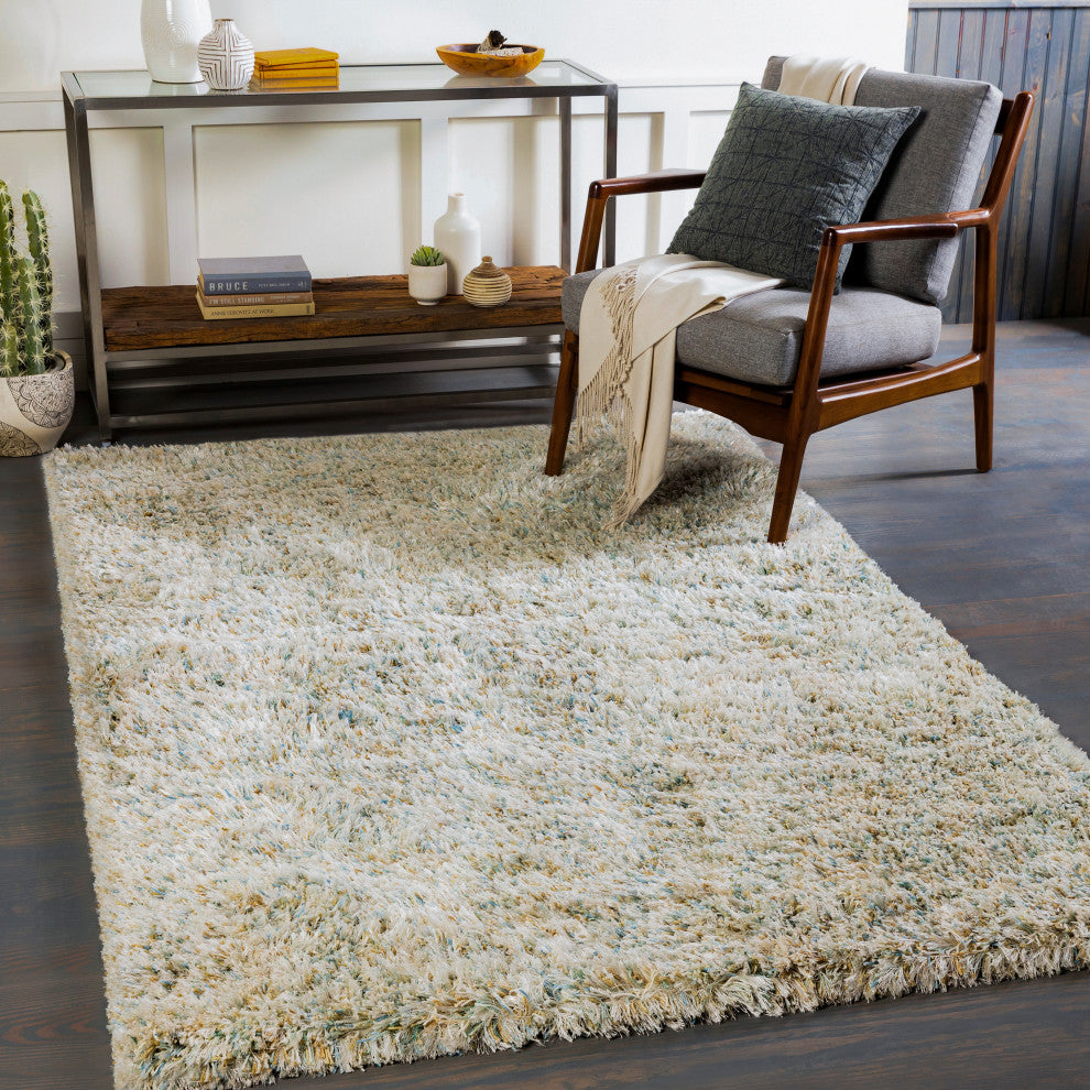 Surya Anaheim AHM-2300 Hand Woven Area Rug, Sky Blue, 2'6" x 8'