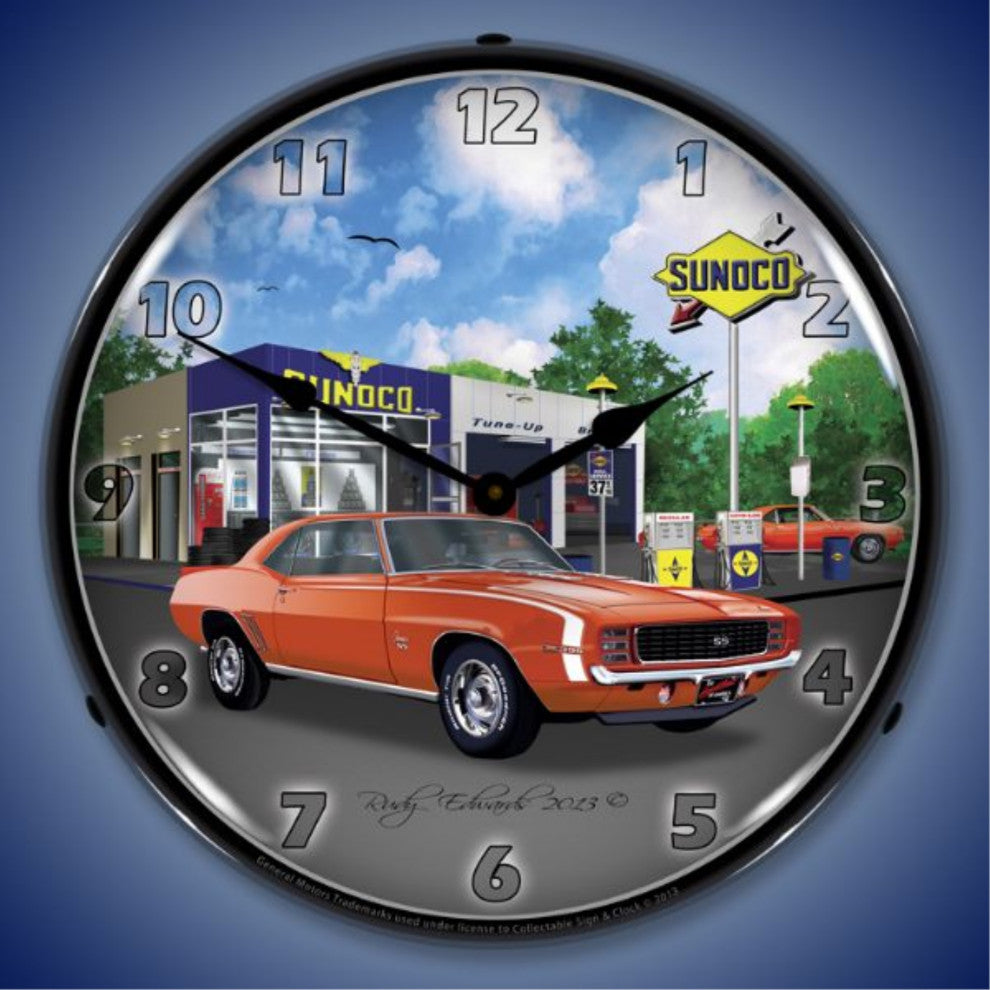 GMRE1306448 1969 RS SS Camaro Sunoco Clock