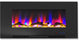 42" Wall-Mount Electric Fireplace, Black
