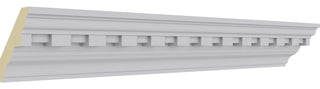 2"H x 2"P x 2 7/8"F x 96"L, (1 1/4" Repeat) Dentil Crown Moulding
