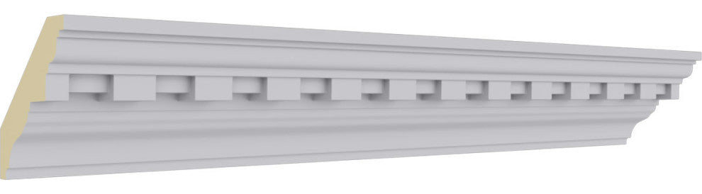 2"H x 2"P x 2 7/8"F x 96"L, (1 1/4" Repeat) Dentil Crown Moulding
